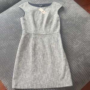 NET Brooks Brothers Gray Textured Mini Dress size 6
